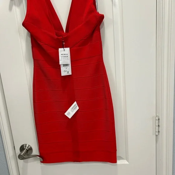 Herve Leger NWT Red Bandage Dress - www.disolcolor.com